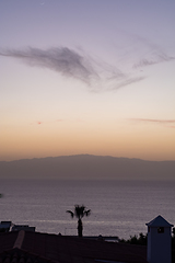 Image showing beautiful view on la gomera island and sky while sunset