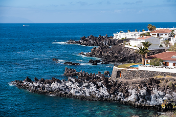 Image showing beautiful view on ocean water and town