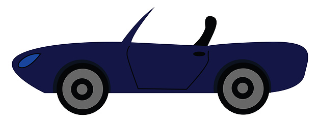 Image showing Navy cabriolet vector illustration 