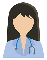 Image showing Female doctor Vector illustration 