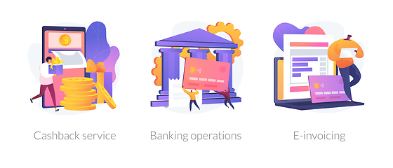 Image showing Banking and financial services vector concept metaphors.