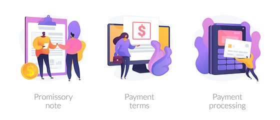 Image showing Payment terms and conditions vector concept metaphors.
