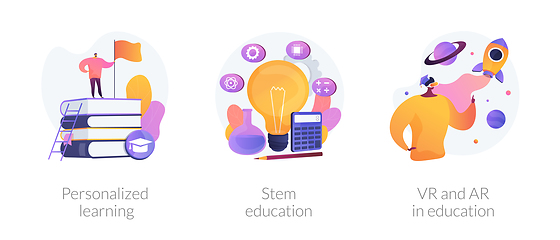 Image showing Flexible learning process vector concept metaphors.