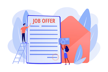 Image showing Job offer concept vector illustration