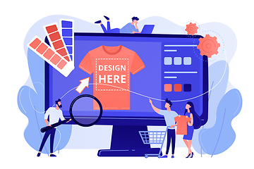 Image showing Merch clothing concept vector illustration