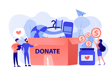 Image showing Donation concept vector illustration.