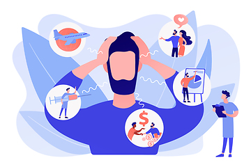 Image showing Anxiety concept vector illustration