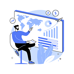 Image showing Business trend abstract concept vector illustration.