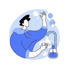 Image showing Wash your hands abstract concept vector illustration.