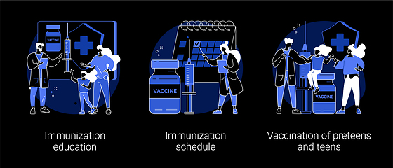 Image showing Public health program abstract concept vector illustrations.