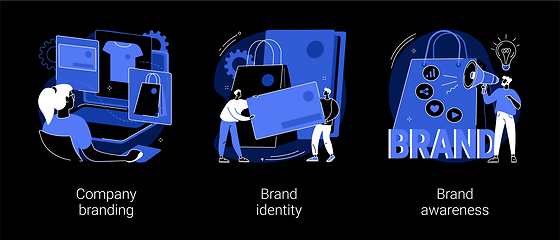 Image showing Brand management abstract concept vector illustrations.