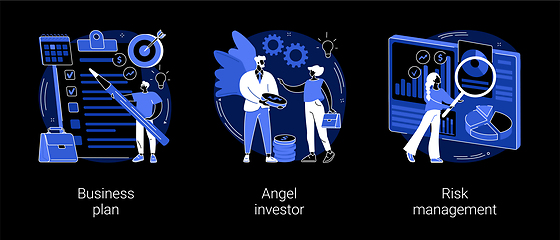 Image showing Startup development abstract concept vector illustrations.