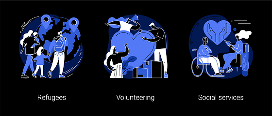 Image showing Help people abstract concept vector illustrations.