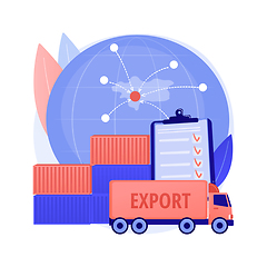 Image showing Export control abstract concept vector illustration.