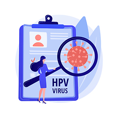 Image showing Human papillomavirus HPV abstract concept vector illustration.