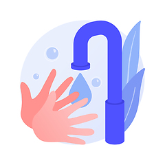 Image showing Wash your hands abstract concept vector illustration.
