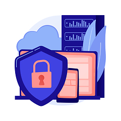 Image showing Database protection vector concept metaphor