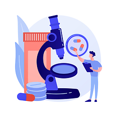 Image showing Drug monitoring abstract concept vector illustration.