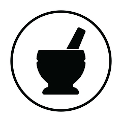 Image showing Mortar and pestle icon