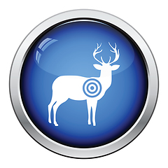 Image showing Deer silhouette with target  icon