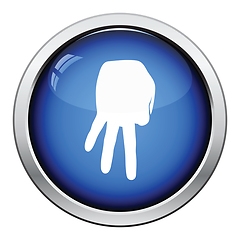 Image showing Baseball catcher gesture icon