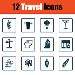 Image showing Travel icon set