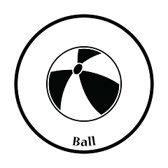 Image showing Baby rubber ball icon