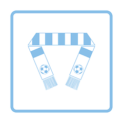 Image showing Football fans scarf icon