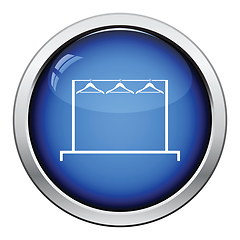 Image showing Clothing rail with hangers icon