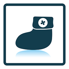 Image showing Baby bootie icon