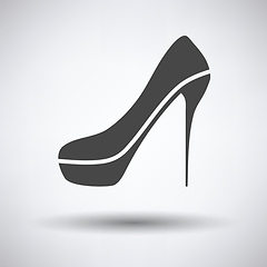 Image showing Sexy high heel shoe icon