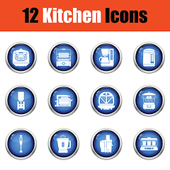 Image showing Kitchen icon set. 