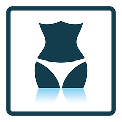 Image showing Icon of Slim waist 