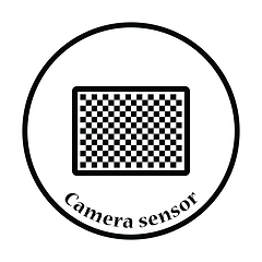 Image showing Icon of photo camera sensor