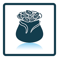 Image showing Open money bag icon