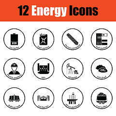 Image showing Energy icon set