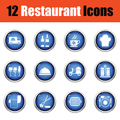 Image showing Restaurant icon set. 