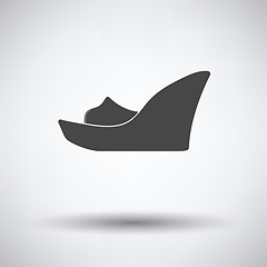 Image showing Platform shoe icon