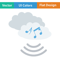 Image showing Music cloud icon