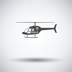 Image showing Police helicopter icon