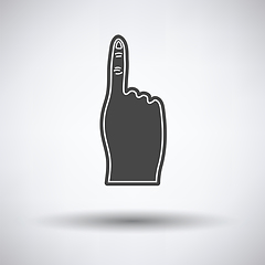 Image showing Fans foam finger icon