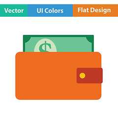 Image showing Wallet with cash icon