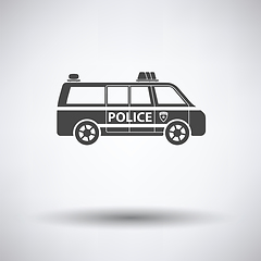 Image showing Police van icon 