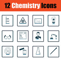 Image showing Chemistry icon set