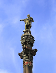 Image showing Monument of Christopher Columbus in Barcelona