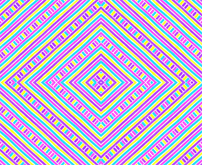 Image showing Background with bright colorful concentric pattern