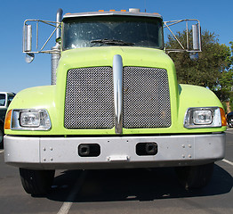 Image showing Bug smeared front of truck in parking lot