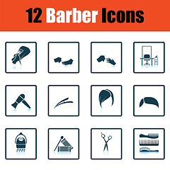 Image showing Barber icon set