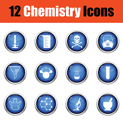 Image showing Chemistry icon set. 