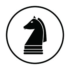 Image showing Chess horse icon